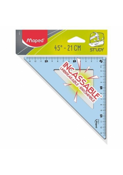 Ekierka Study niełamliwa 21 cm-45 niebieska