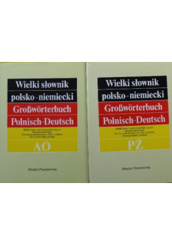 Wielki słownik polsko - niemiecki tom I i II
