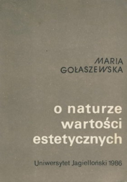 O naturze wartości estetycznych