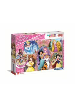 Puzzle 40 podłogowe Super kolor Princess