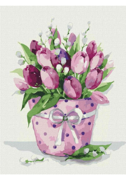 Malowanie po numerach - Czułość tulipana 30x40cm