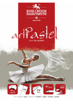Blok do pasteli artpastel szary A4 20K 180g