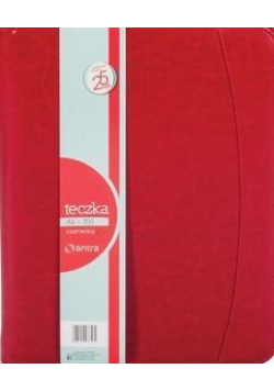 Teczka A4 709 czerwona na suwak