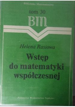 Wstęp do matematyki współczesnej