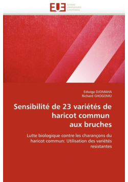 Sensibilité de 23 variétés de haricot commun   aux bruches