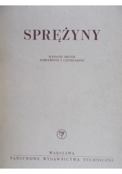 Żukowski Stefan - Sprężyny
