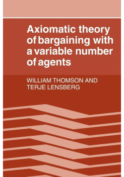 Axiomatic Theory of Bargaining with a Variable Number of Agents