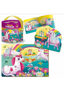 Maxi puzzle 2w1 Jednorożce