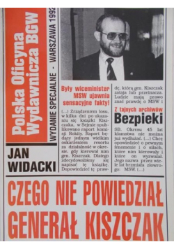 Czego nie powiedział generał Kiszczak