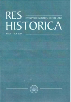Res Historica T.38