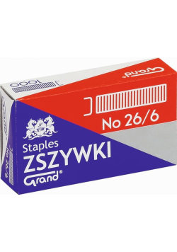Zszywki 26/6 (1000szt*10) GRAND