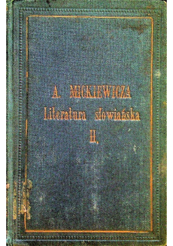 Literatura słowiańska Tom  drugi 1865 r.