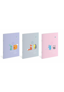 Zeszyt A4/32K linia kolorowa B&B Kids Pastel(10sz)
