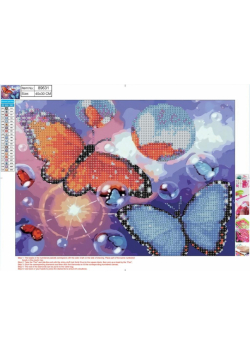 Mozaika diamentowa 5D 30x40cm Butterflies 89631