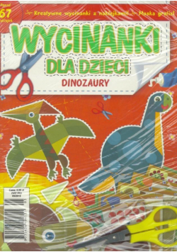 Wycinanki dla dzieci "Dinozaury", nożyczki gratis
