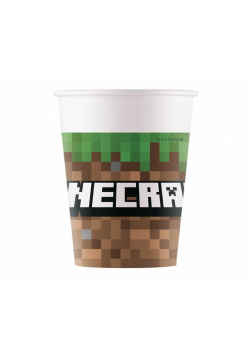Kubeczki papierowe Minecraft 200ml 8szt
