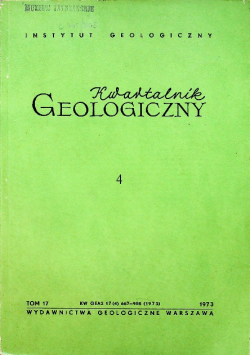 Kwartalnik geologiczny 4 tom 17