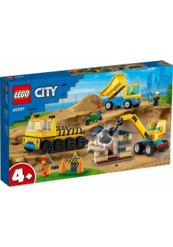 LEGO(R) CITY 60391 Ciężarówki i dźwig z kulą