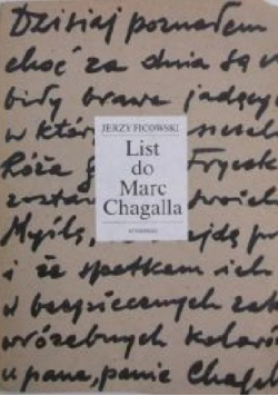 List do Marc Chagalla
