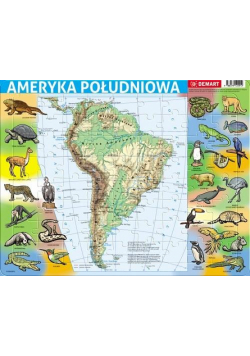 Puzzle ramkowe - Ameryka Płd fizyczna