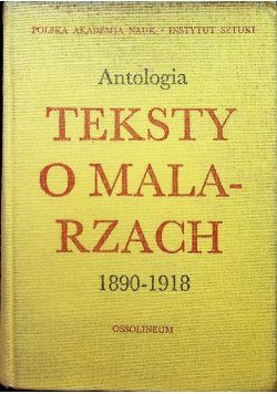 Teksty o malarzach 1890-1918