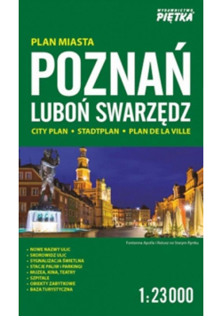 Poznań 1:23 000 plan miasta PIĘTKA