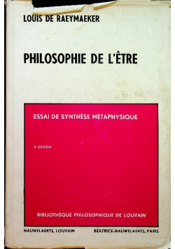 Philosophie de letre