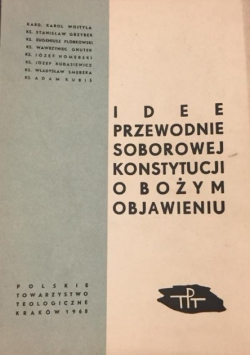 Idee przewodnie soborowej konstytucji o Bożym Objawieniu