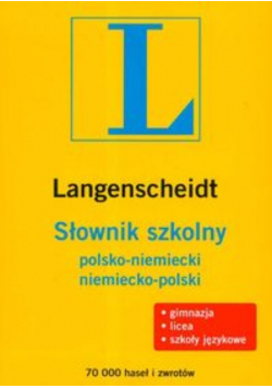 Słownik szkolny polsko - niemiecki niemiecko - polski