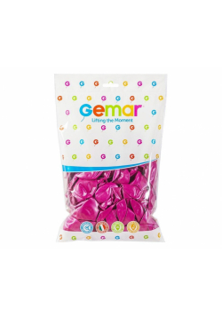 Balony metaliczne ciemnoróżowe 30cm 100szt