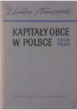 Kapitały obce w Polsce 1918 - 1939