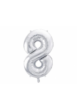 Balon foliowy 8 86cm srebrny