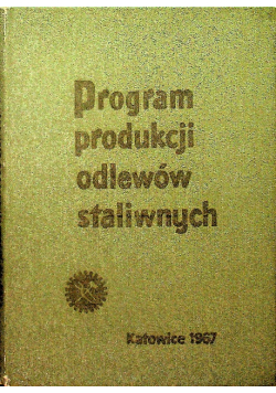 Program produkcji odlewów staliwnych