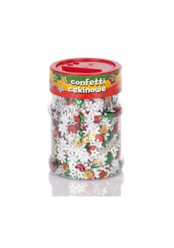 Confetti cekinowe kółka mix świąteczny 100g ASTRA