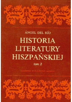 Historia literatury hiszpańskiej tom 2