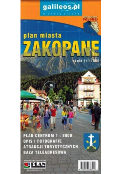Plan miasta - Zakopane 1:11 500