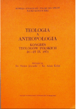Teologia a antropologia