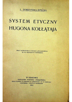 System etyczny hugona kołłątaja 1917 r.