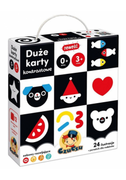 CzuCzu Duże karty kontrastowe 0-3m+