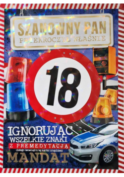Karnet z mandatem 18-stka