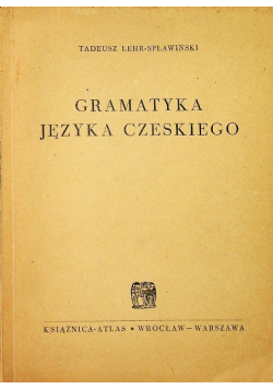 Gramatyka języka czeskiego 1950 r.