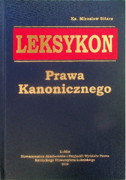 Leksykon prawa kanonicznego