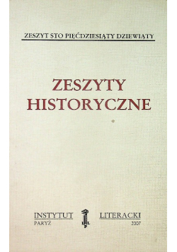 Zeszyty historyczne Zeszyt 159
