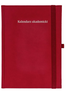 Kalendarz akademicki A5T Piko z gumka czerwony
