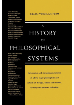 A History of Philosolphical Systems