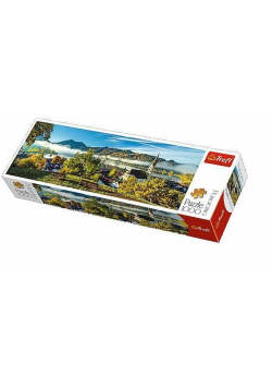 Puzzle 1000 Panorama - Nad jeziorem Schliersee TRE