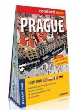 Comfort! map Prague 1:20 000 midi plan miasta
