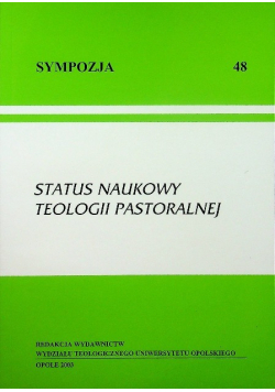 Sympozja 48 Status Naukowy Teologii Pastoralnej