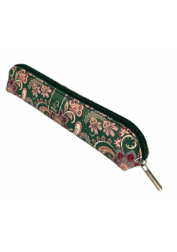 Piórnik mini Paisley Kwiaty green