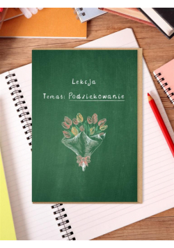 Karnet - Podziękowanie dla nauczyciela